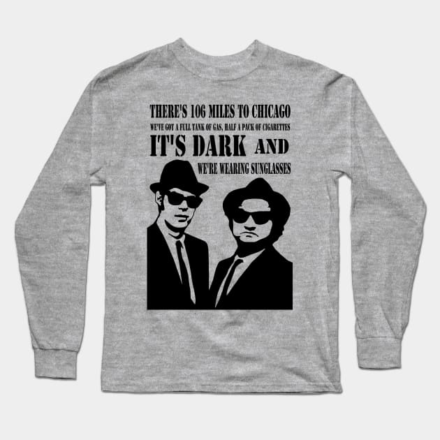 It's dark out, and we're wearing sunglasses! Long Sleeve T-Shirt by HellraiserDesigns